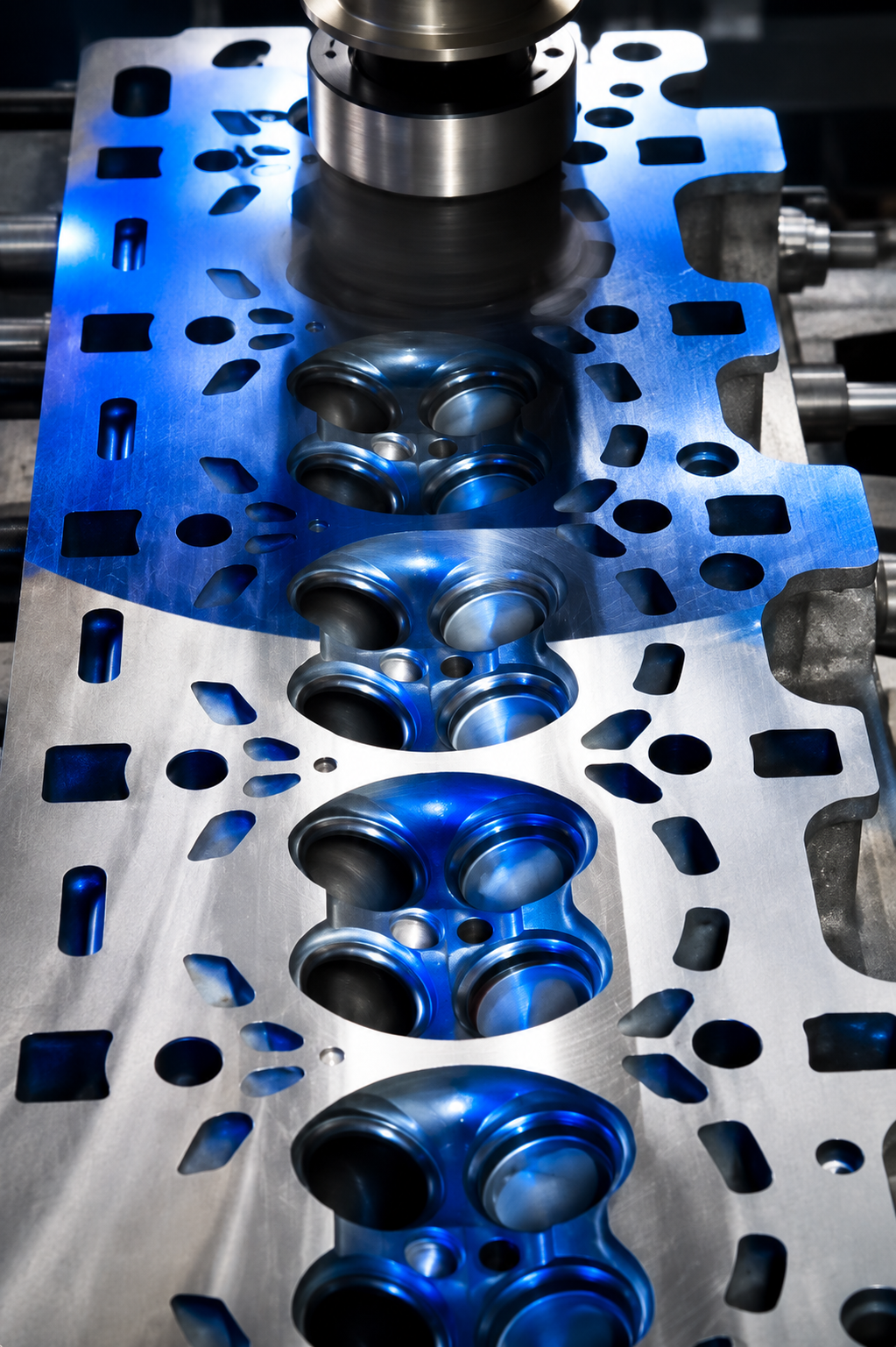Precision cylinder head machining at Partak Machining